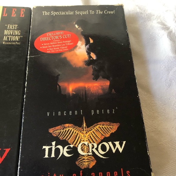 The Crow 1993 & 2 City Of Angels 1996 VHS Video 1993 Brandon Lee  Miramax - Picture 12 of 15
